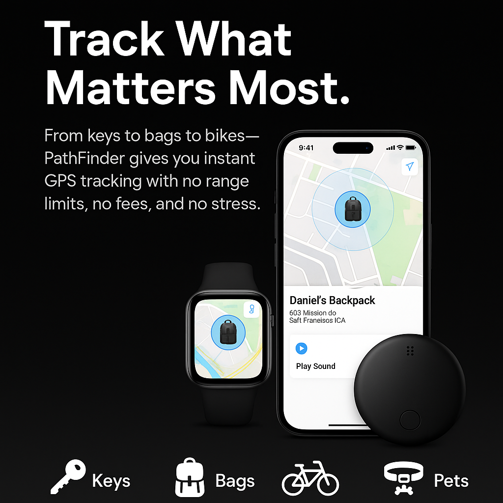 PathFinder™ Smart GPS Locator – Global Tracking, Zero Fees